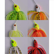 Load image into Gallery viewer, Fishing Spinner Baits Kit - Hard Spinner Lures Multicolor Buzzbait Swimbaits Pike Bass Jig 0.64oz (6pcs Spinner Baits)