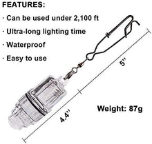 Load image into Gallery viewer, Deep Drop LED Fishing Light with Clip Underwater Fish Attracting Lamp Fishing Lure LED 2,100 ft