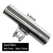 Load image into Gallery viewer, Shaddock Fishing Power Lock Rod Holder with 2 Side Mounts Adjustable Boat Fishing Rod Racks (2PCS 06# Multi-Positional Mounting)