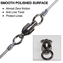 Load image into Gallery viewer, Shaddock Fishing 25 Pack 100% Copper 35lb-390lb High Strength Fishing Ball Bearing Swivels Fish Swivel Connectors with Strong Solid Welded Rings (Size 5 (230lb) 25 Pack)