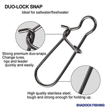 Load image into Gallery viewer, JL Sport 100 Pack Duo Lock Snaps(Size 6# Test: 110LB)