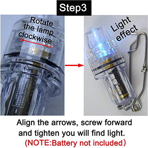 Deep Drop LED Fishing Light with Clip Underwater Fish Attracting Lamp –  lenjooy