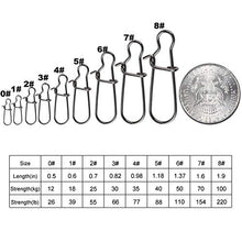 Load image into Gallery viewer, JL Sport 100 Pack Duo Lock Snaps(Size 3# Test: 66LB)