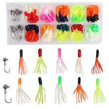Load image into Gallery viewer, Shaddock Fishing Lures Baits Tackle, Trout Fishing Kit, Tube Jigs Fishing Gear Set Including Plastic woms, Jigs Heads Hooks, 17-110pcs Soft Plastic Bait Set