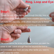 Load image into Gallery viewer, Shaddock Fishing 54pcs/Box Assorted Bell/Bass Casting Sinkers Weights Kit Saltwater Fishing Weights-Total 13OZ in A Handy Box