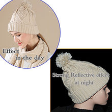 Load image into Gallery viewer, Hat Glove Scarf Set Women, 3 in 1 Beanie Hat and Scarf Winter Set Knit Warm Winter Gift Set for Women Girls (Beige)
