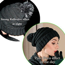 Load image into Gallery viewer, Warm Scarf Glove Hat Beanie Set - Cable Knit Winter Gift Set Pom Cap Touch Screen Glove Long Scarf 3 PCS Set for Women