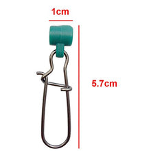 Load image into Gallery viewer, Heavy Duty Sinker Slides Duo Lock Snaps 25pcs/Box High-Strength Fishing Line Sinker Slider Swivel Snap Tackle Box Kit -Test: 220LB
