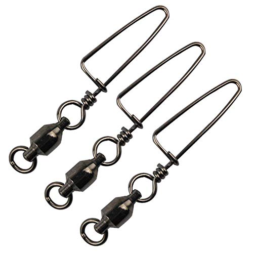 Easy Catch 10, 30 Pack High-Strength Fishing Ball Bearing Swivel with –  lenjooy