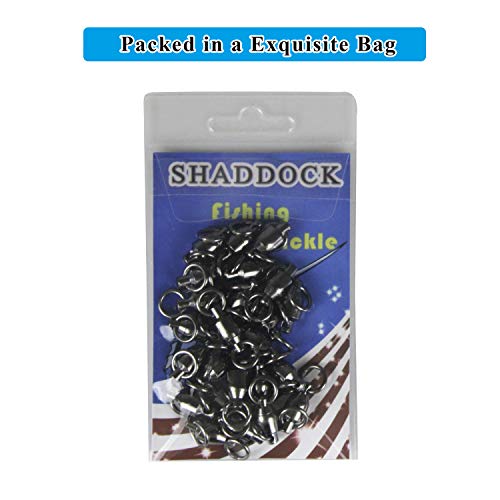 Shaddock Fishing 25 Pack 100% Copper 35lb-390lb High Strength Fishing Ball  Bearing Swivels Fish Swivel Connectors with Strong Solid Welded Rings (Size  0 (35lb) 25 Pack), Terminal Tackle -  Canada