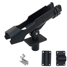 Load image into Gallery viewer, Shaddock Fishing Power Lock Rod Holder with 2 Side Mounts Adjustable Boat Fishing Rod Racks (1PC 04# Multi-Positional Mounting)

