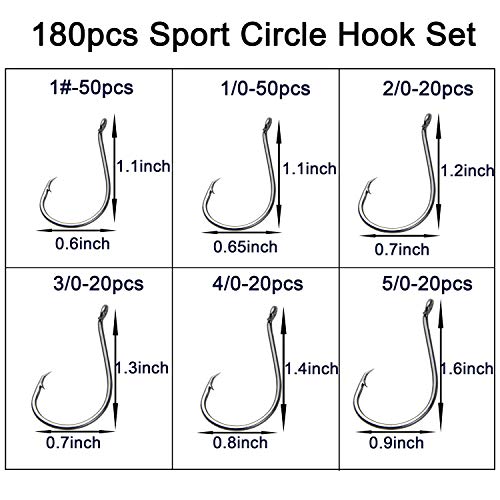 Fishing Hooks 2X Strong Circle Hook Offset Freshwater Saltwater