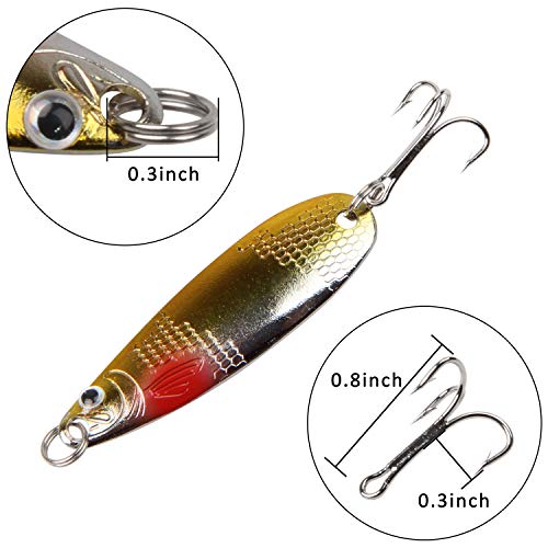 Fishing Treble Hooks Kit High Carbon Steel Hooks Strong Sharp Round Bend for  Lures Baits Saltwater