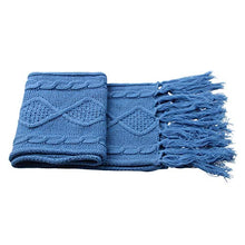 Load image into Gallery viewer, Hat Glove Scarf Set Women, 3 in 1 Beanie Hat and Scarf Winter Set Knit Warm Winter Gift Set for Women Girls (Sky Blue)
