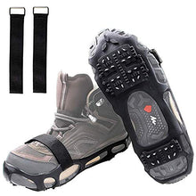 Load image into Gallery viewer, Shaddock Fishing Ice Cleats for Shoes and Boots, Ice Snow Traction Cleats Crampons for Men Women Kids Winter Walking on Ice and Snow Anti Slip Overshoe Stretch Footwear (Size L)
